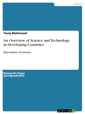 cover image of An Overview of Science and Technology in Developing Countries